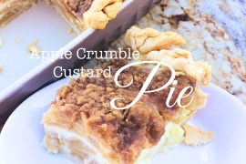 Apple Crumble Custard Pie